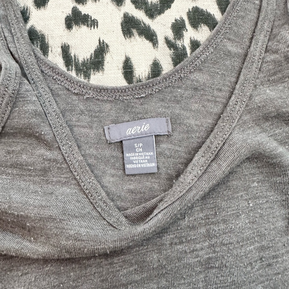 Aerie Charcoal Gray Women's Tank Top - Picture 2 of 3